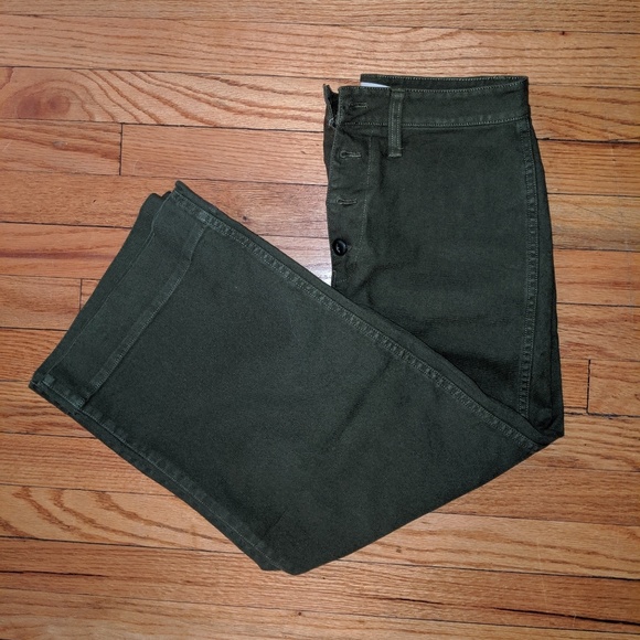 NWT ✨ Emmett Wide-Leg Crop Pants: Button-Front - Picture 3 of 4